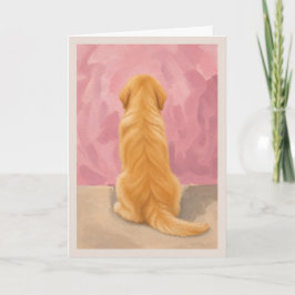 Golden Retriever Haustier Trostkarte Karte