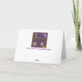 Golden Retriever Hawaiian Hula Birthday Karte (Rückseite)