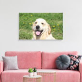 Golden Retriever Headshot 1 Leinwanddruck (Insitu (Wohnzimmer))