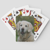 Golden Retriever Headshot 2 Spielkarten (Rückseite)