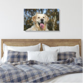 Golden Retriever Headshot 3 Leinwanddruck (Insitu (Schlafzimmer))