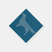 Golden Retriever Hearts Serviette (Ecke)