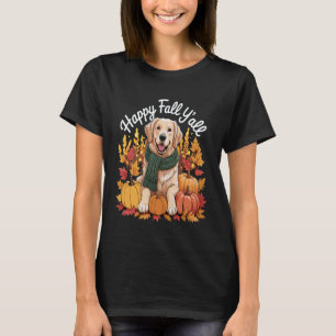 Golden Retriever Herbst Herbst Hunde Liebhaber Her T-Shirt