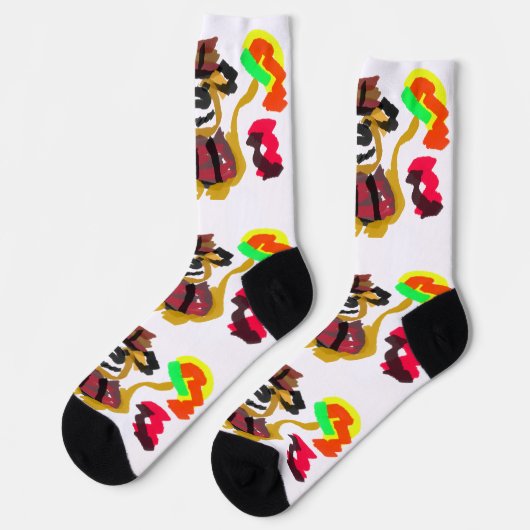 Golden Retriever Herbst Socken (Linkes Detail)