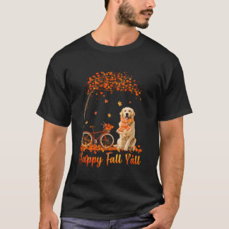 Golden Retriever Herbstfall Pumpkin Truck Mappeth T-Shirt
