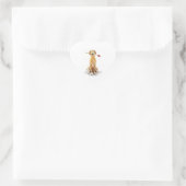 Golden Retriever Herz Aufkleber (Tasche)