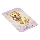 Golden Retriever Herz Mama Magnet (Rechte Seite)