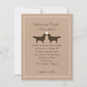 Golden Retriever Hochzeitseinladung Einladung