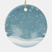 Golden Retriever Holiday 1 Keramik Ornament (Hinten)