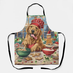 Golden Retriever Holiday Baking: Feierliche Weihna Schürze