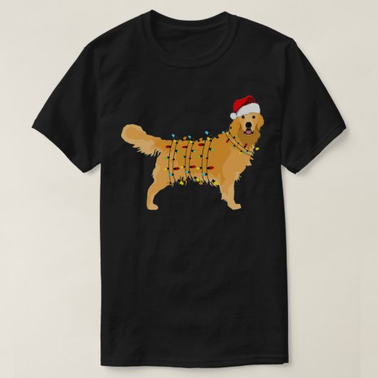 Golden Retriever Holiday Christmas T-Shirt (Design vorne)