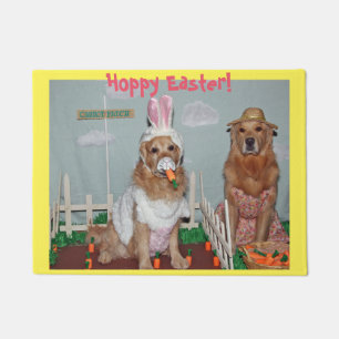Golden retriever hopfenreiches Ostern Fußmatte