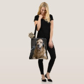 Golden Retriever Hosting a Podcast Tasche (Am Model)