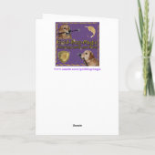 Golden Retriever Hula Gute Reise Karte (Rückseite)