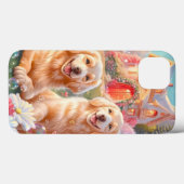 Golden Retriever Hund Art Phone Case (Rückseite (Horizontal))