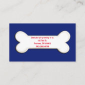 Golden Retriever Hund auf Fahne Visitenkarte (Rückseite)