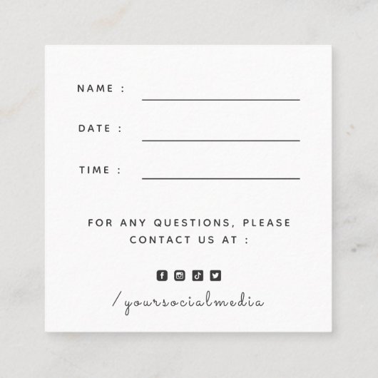 Golden Retriever Hund Blumenernennung Erinnerung Quadratische Visitenkarte (Rückseite)