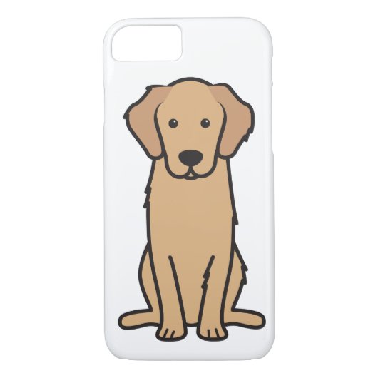 Golden Retriever Hund Cartoon Case-Mate iPhone Hülle (Rückseite)