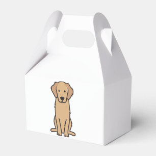 Golden Retriever Hund Cartoon Geschenkschachtel
