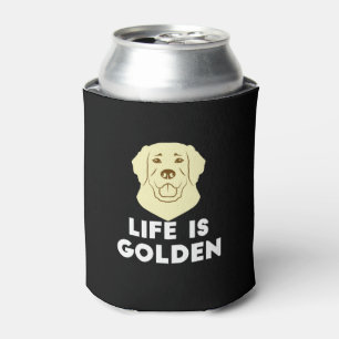 Golden Retriever Hund - Das Leben ist golden Dosenkühler
