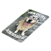 Golden Retriever Hund, den ich lesen würde Magnet (Linke Seite)