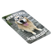 Golden Retriever Hund, den ich lesen würde Magnet (Rechte Seite)