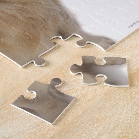 Golden Retriever Hund, der Knochen im Mund hält Puzzle (Seite)
