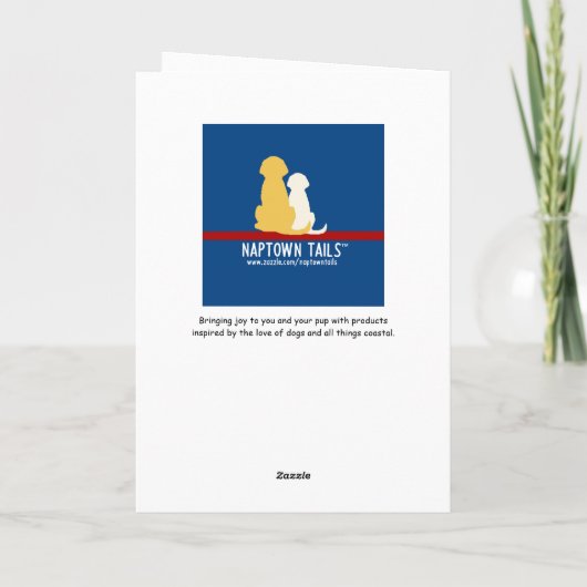 Golden Retriever Hund Erntedank Hallo Karte (Rückseite)