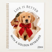 Golden Retriever Hund Foto Planer (Vorderseite)