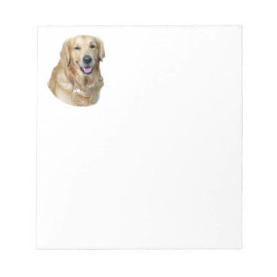 Golden Retriever-Hund-Fotoporträt Notizblock