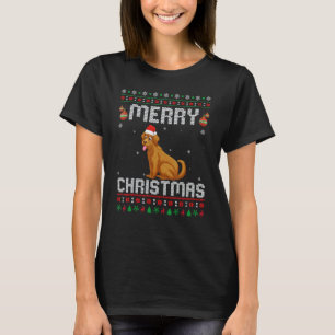 Golden Retriever Hund Frohe Weihnachten Matching H T-Shirt