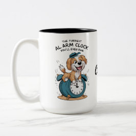 Golden Retriever Hund Funny Alarm Clock Zweifarbige Tasse