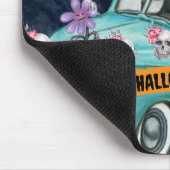 Golden Retriever Hund Halloween LKW Beängstigende  Mousepad (Ecke)