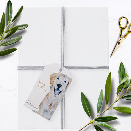 Golden Retriever Hund Happy Birthday Geschenkanhänger