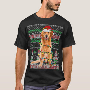 Golden Retriever Hund hässlicher Pullover Weihnach