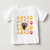 Golden Retriever Hund Herz Paws Print