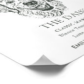 Golden Retriever Hund Hochzeit Signature Drink Zei Poster (Ecke)