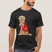Golden Retriever Hund I Liebe Mum tattoo T-Shirt (Vorderseite)
