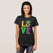 Golden Retriever Hund I Liebe Welpe Mardi Gras Men T-Shirt (Vorne ganz)