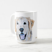 Golden Retriever Hund Kaffeetasse (Vorderseite Links)