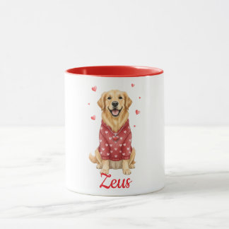 Golden Retriever Hund Kaffeetasse Valentinstag 202