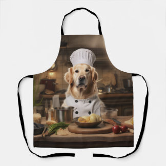 Golden Retriever Hund Koch Schürze