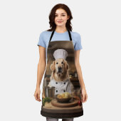 Golden Retriever Hund Koch Schürze (Getragen)