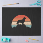 Golden Retriever Hund Lover Retro Sunset Seidenpapier (Basteln)