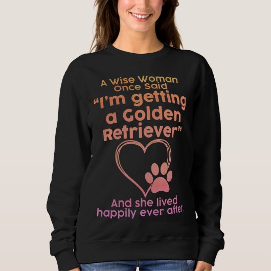 Golden Retriever Hund Mama Haustier Sweatshirt (Vorderseite)