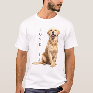 Golden Retriever Hund Mama Vater Liebe Welpe T-Shi T-Shirt