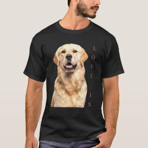 Golden Retriever Hund Mama Vater Liebe Welpe T-Shi T-Shirt