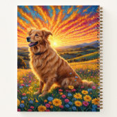 Golden Retriever Hund Notizblock (Rückseite)