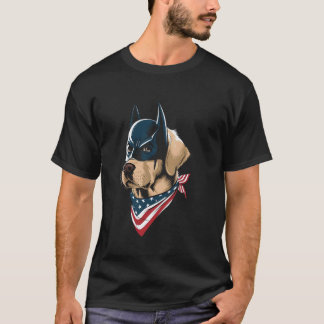 Golden Retriever Hund Patriotischer Hund T-Shirt
