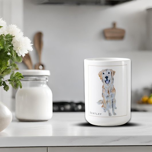 Golden Retriever Hund Personalisiert Kaffeetasse